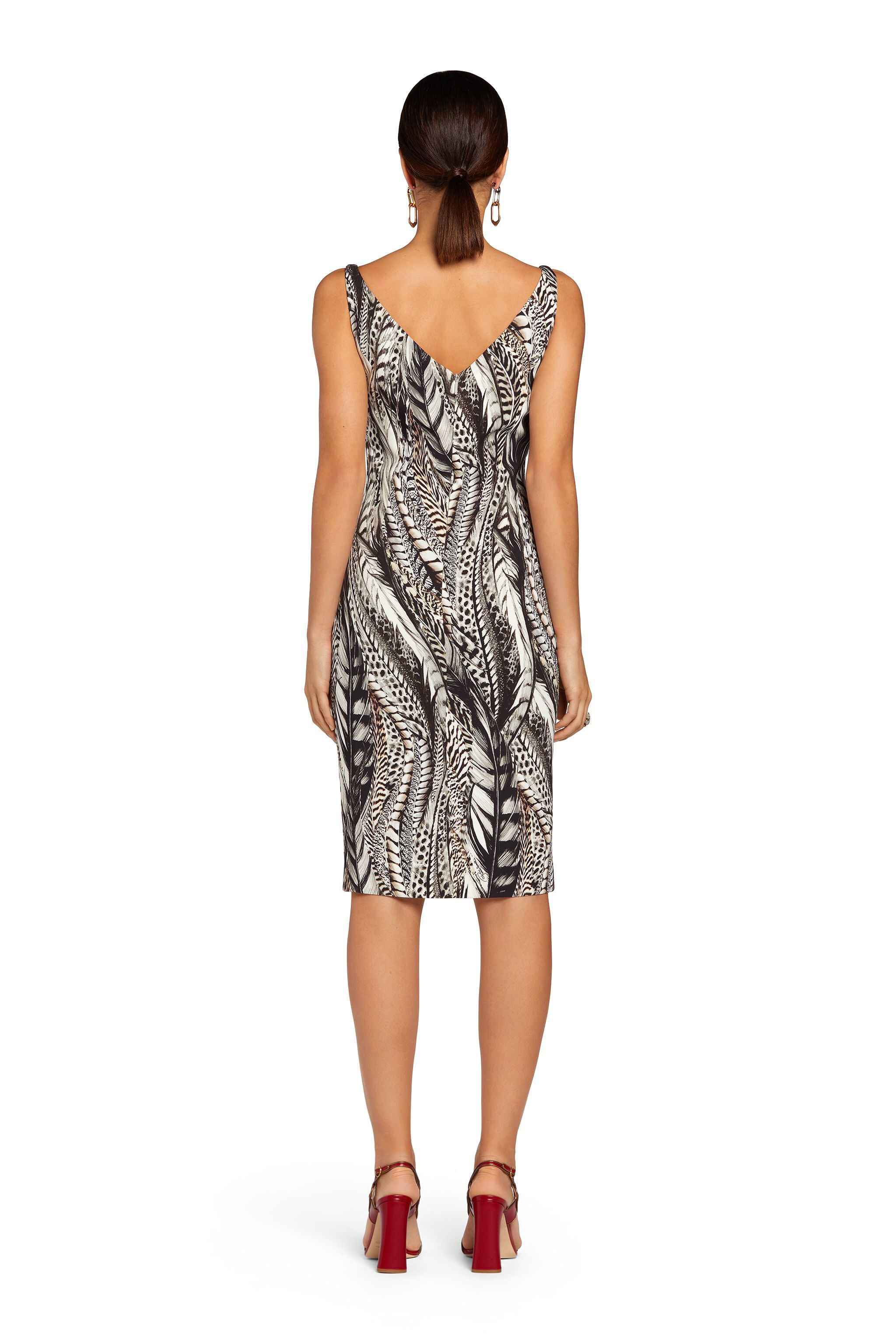 RC Kleid mit Panache Print Grau MQT137-ORA38