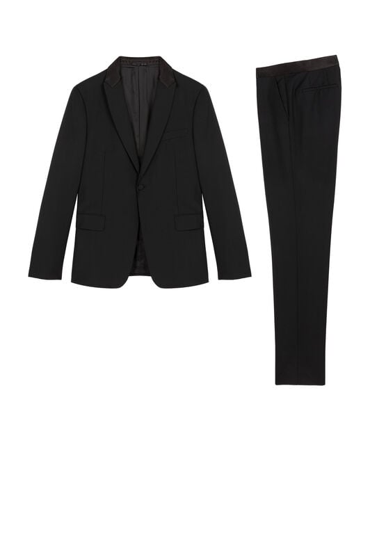 RC Single-Breasted Wool Blazer BLACK INT915-WC009