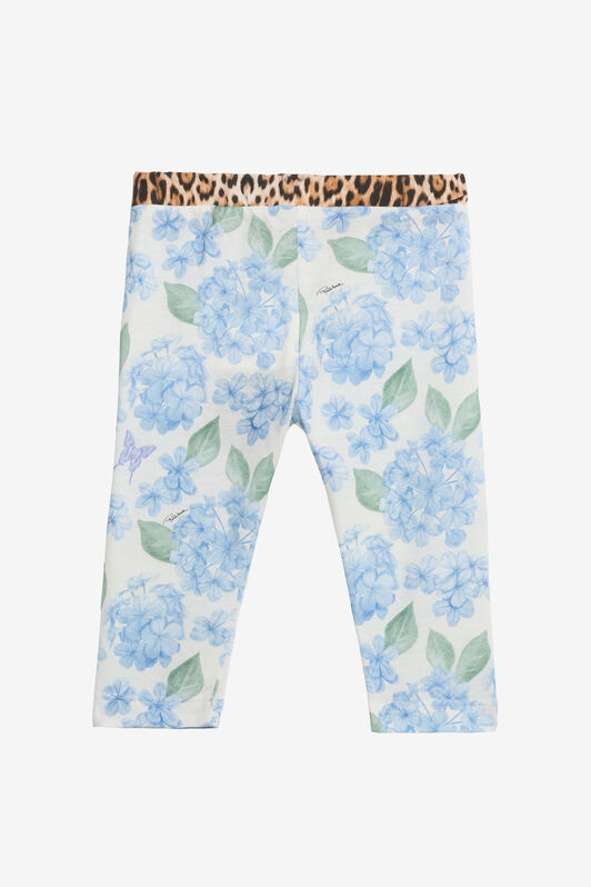 JU Leggings with New Heritage Print WHITE/BLUE WJT200-JFR13