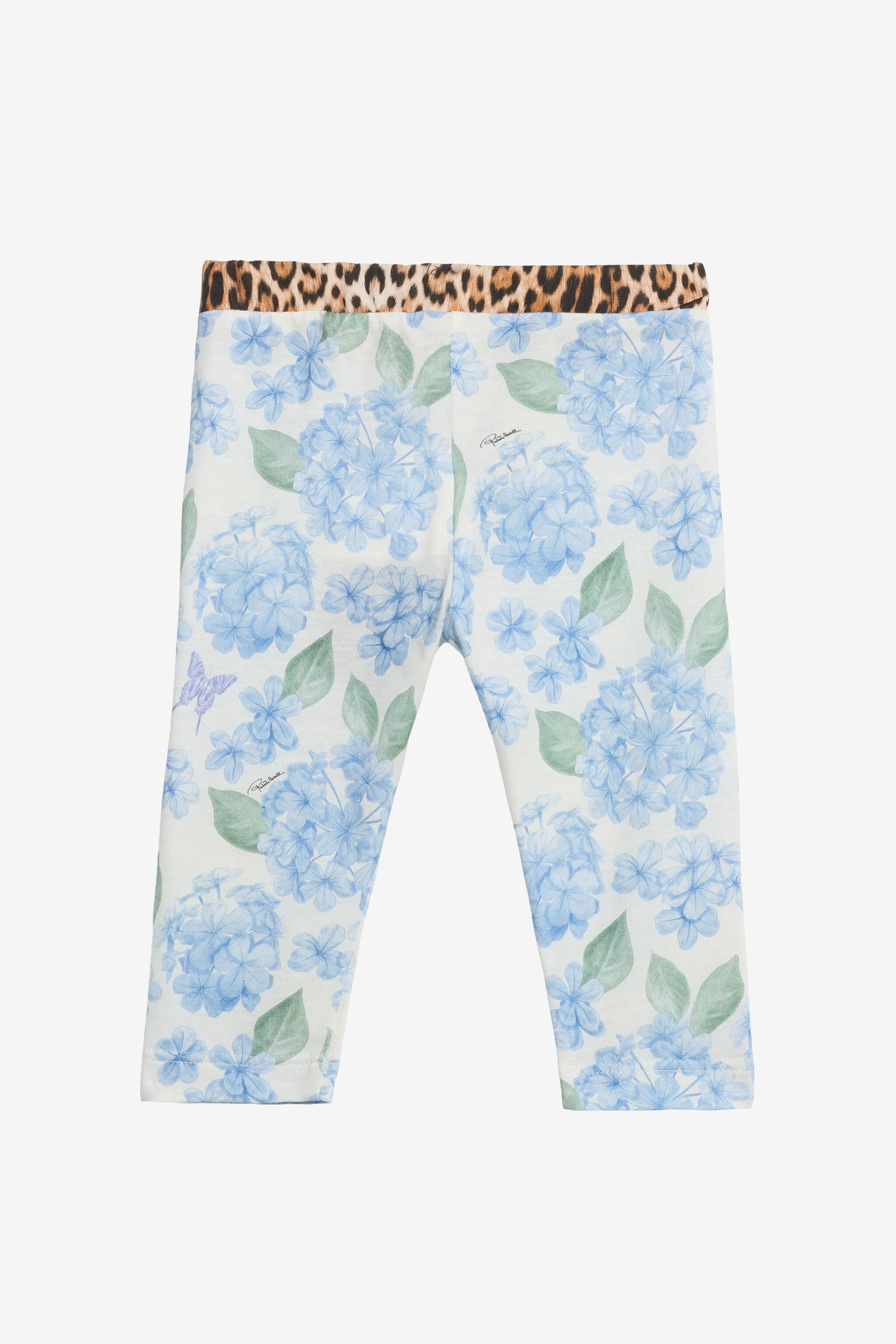 JU Leggings with New Heritage Print WHITE/BLUE WJT200-JFR13