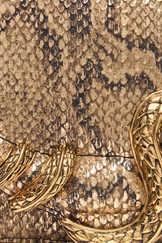 RC Tasche mit goldenem Python-Muster und Schlangenmotiv GOLD WWB001-PZS01