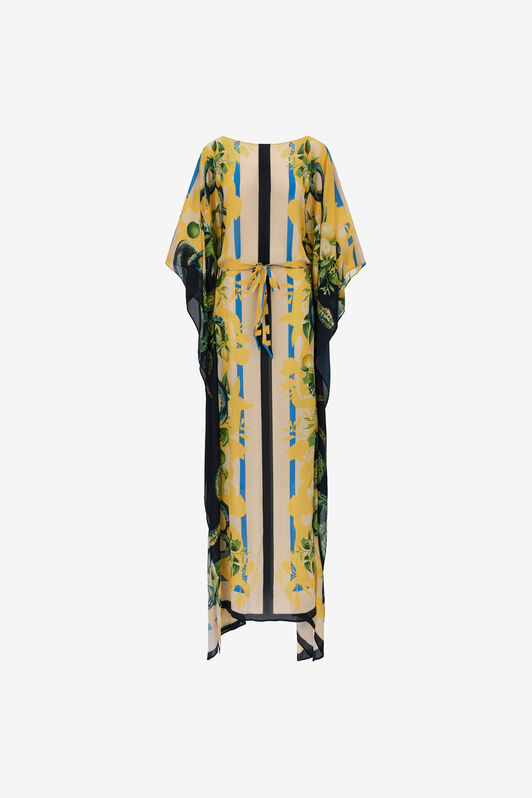 RC Kaftano Lemon and Snake print Hellbraun SKT180-7HL30