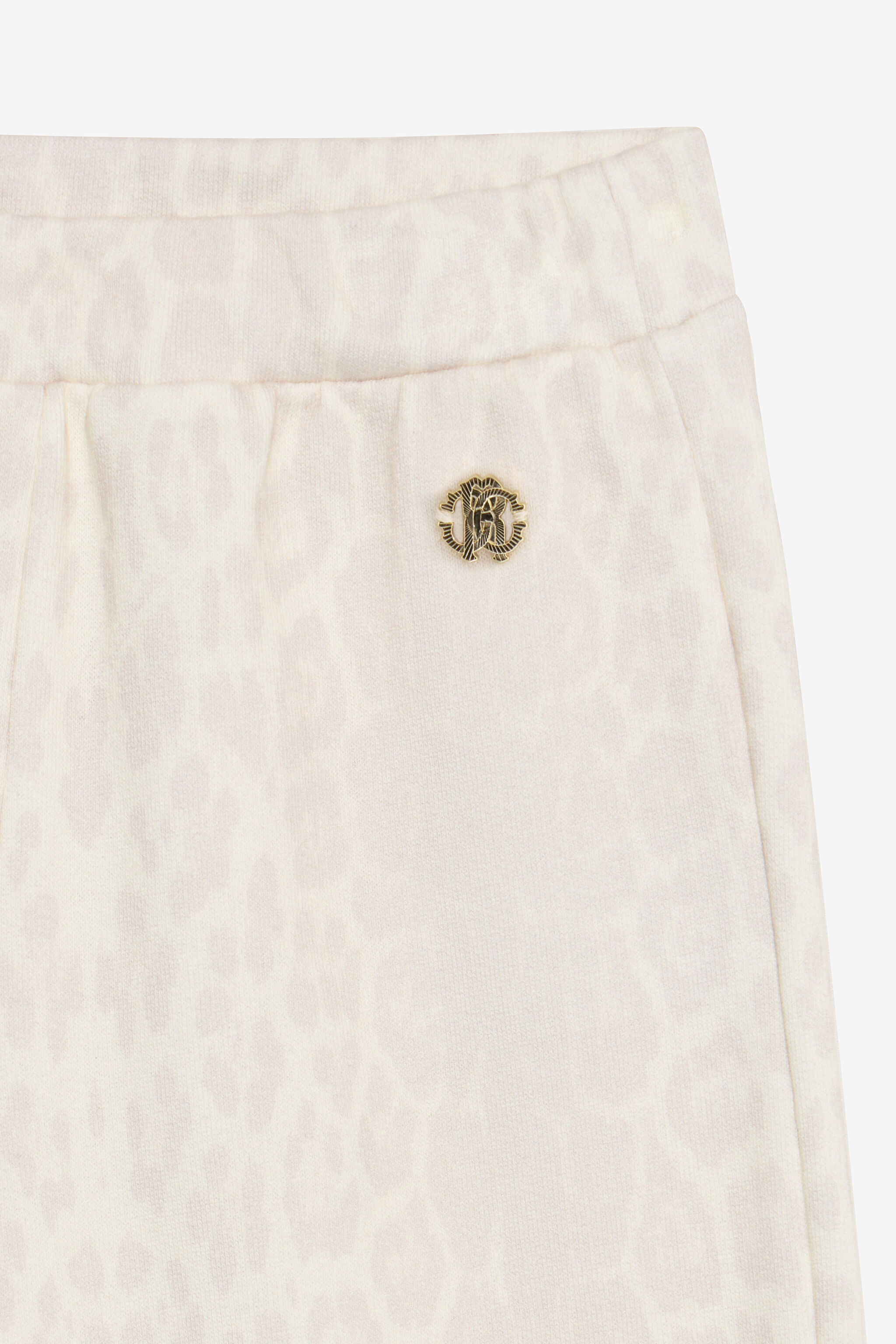 JU Ivory Track Pants with Jaguar Skin AVORY VJT23E-5OO52