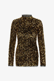 ${brand} Gold Sequin Mini Dress ${colorDescription} ${masterID}