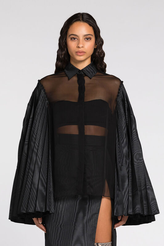 RC Camicia con maniche a campana Nero QWT703-CC001