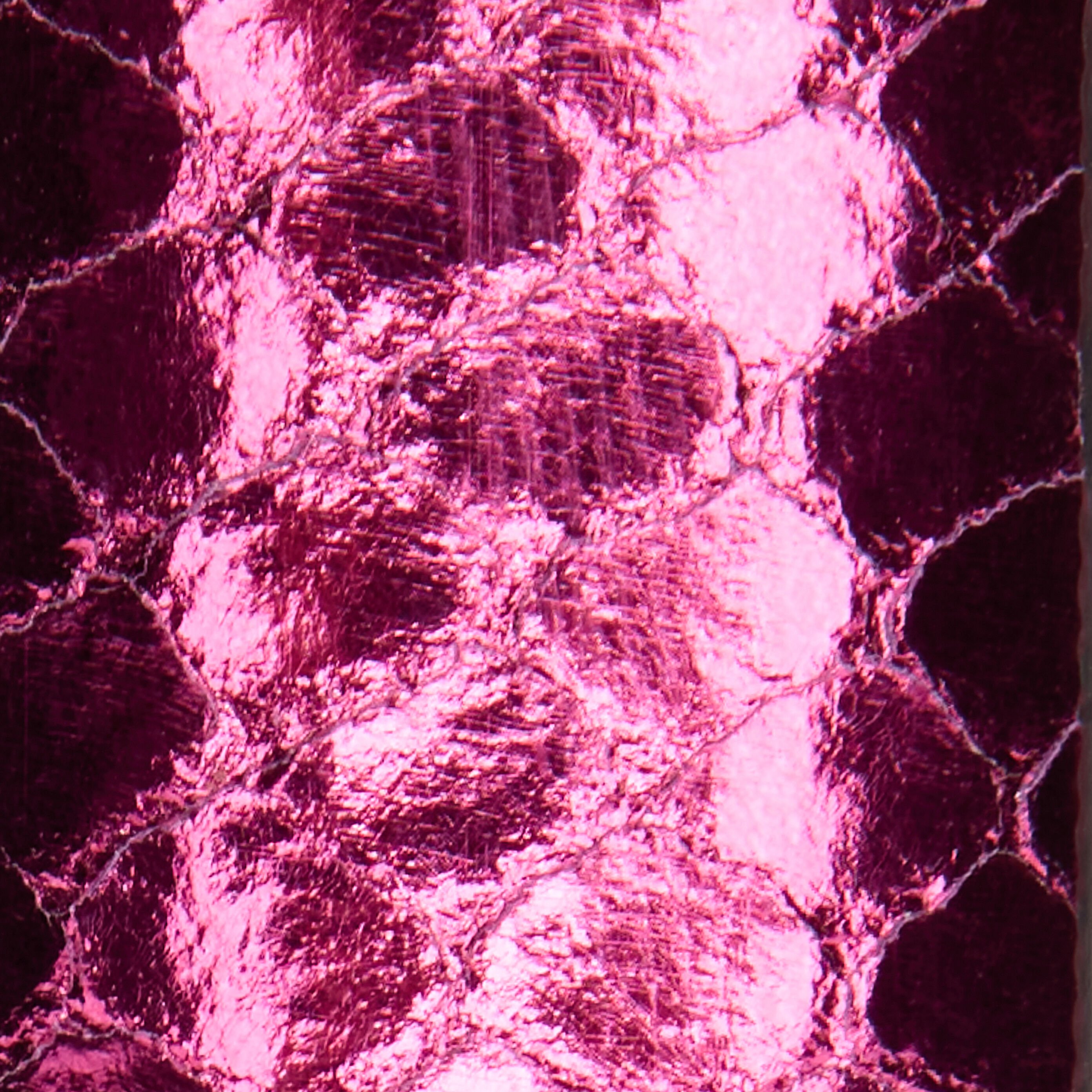 RC Laminated Leather Belt with Snake Print Fuchsia SKC005-PZ579
