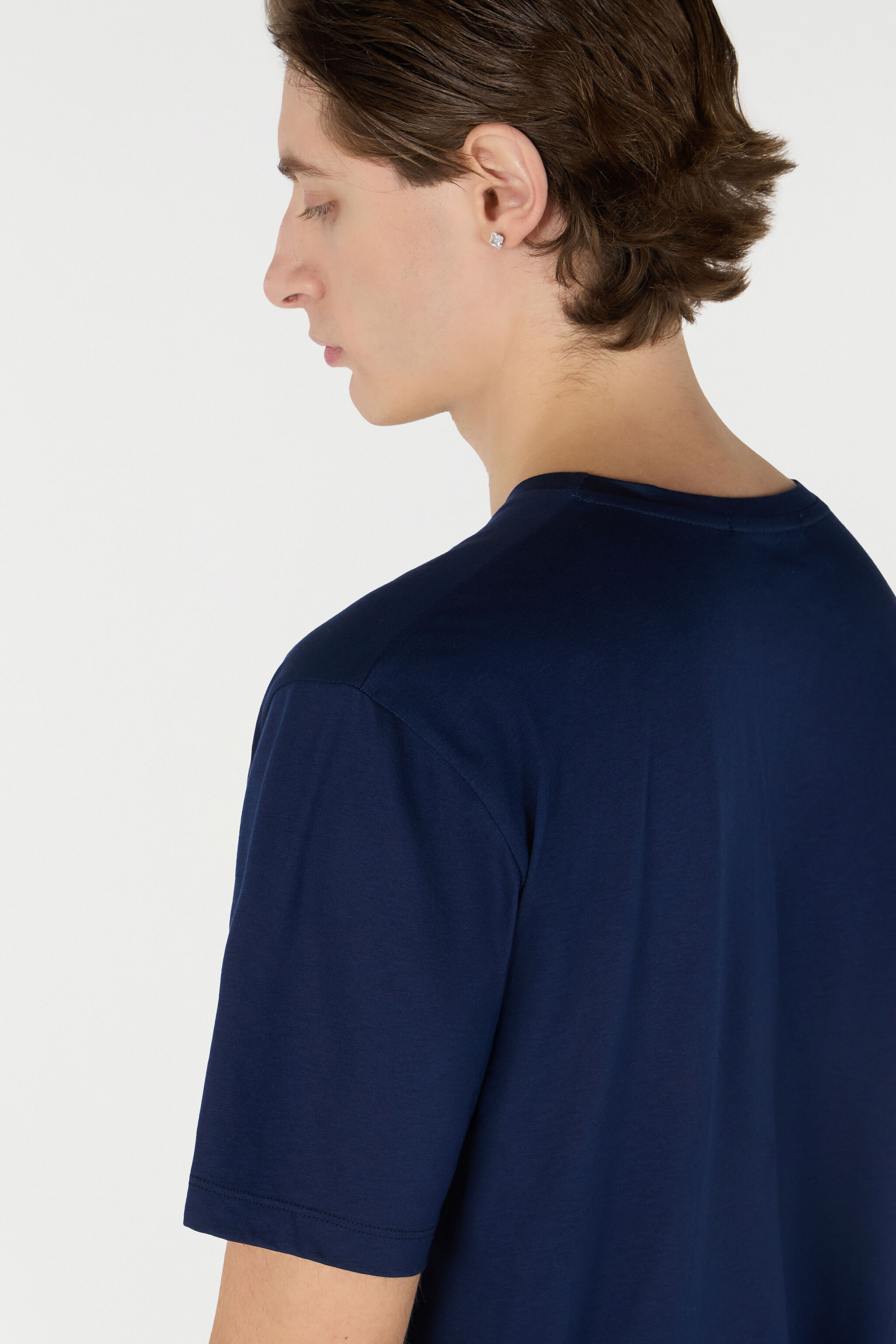RC Camiseta Con Monograma Mirror Snake Azul oscuro POT60E-JD023