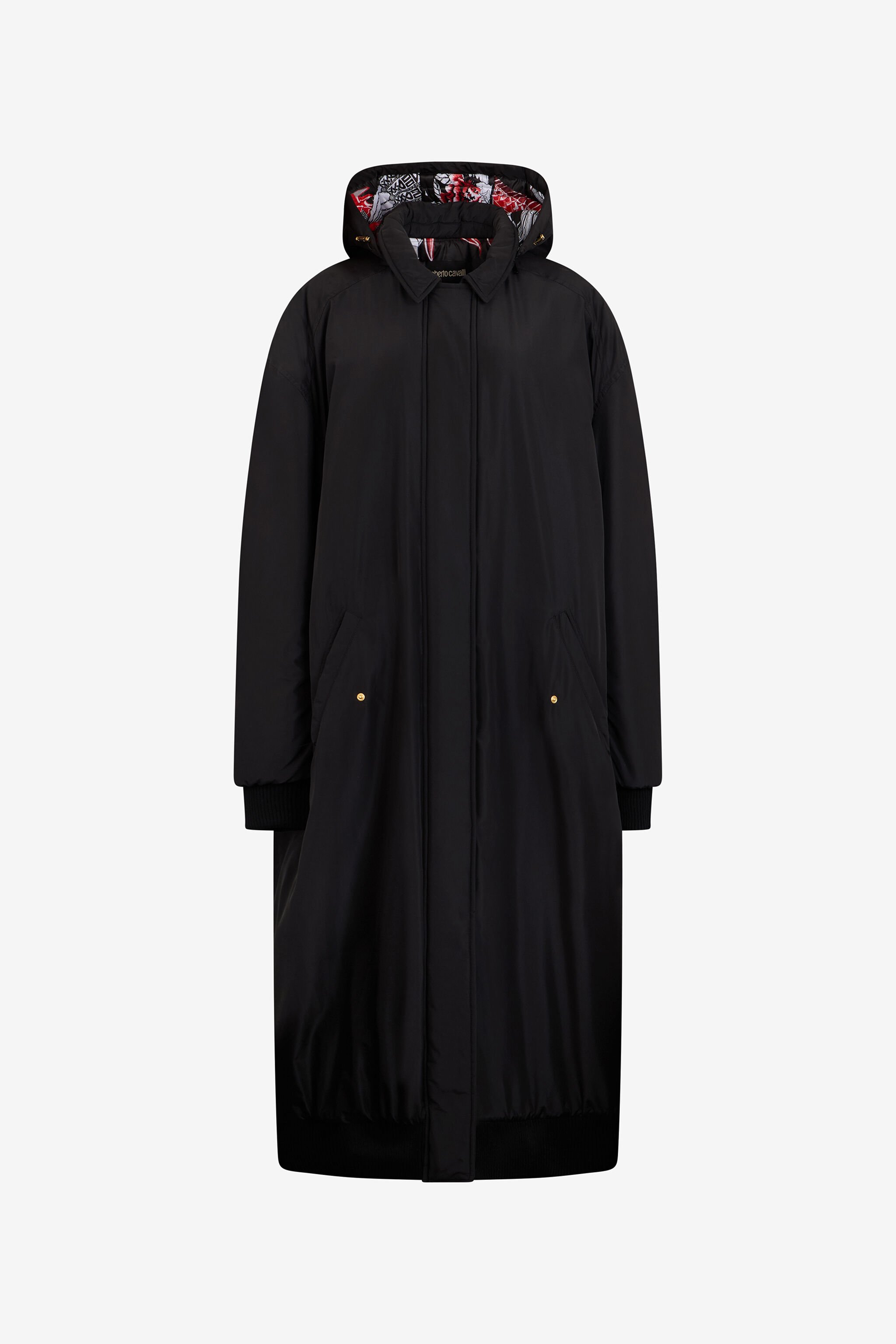 RC Langer Daunenmantel in Schwarz mit Kapuze RC Langer Daunenmantel in Schwarz mit Kapuze NERO 191101 VQT810-SB001