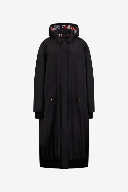 RC Langer Daunenmantel in Schwarz mit Kapuze RC Langer Daunenmantel in Schwarz mit Kapuze NERO 191101 VQT810-SB001