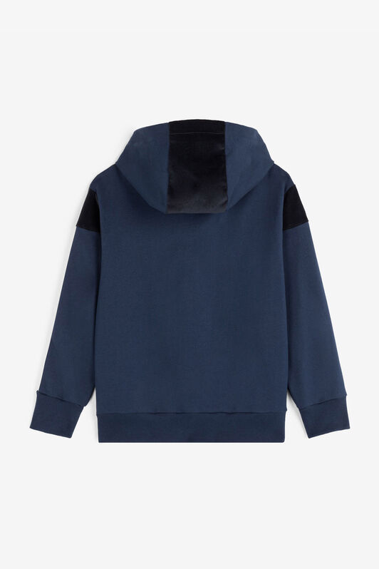 JU RC Monogram-Embroidered Zip Hoodie JU RC Monogram-Embroidered Zip Hoodie Dark blue RJT90P-CF050