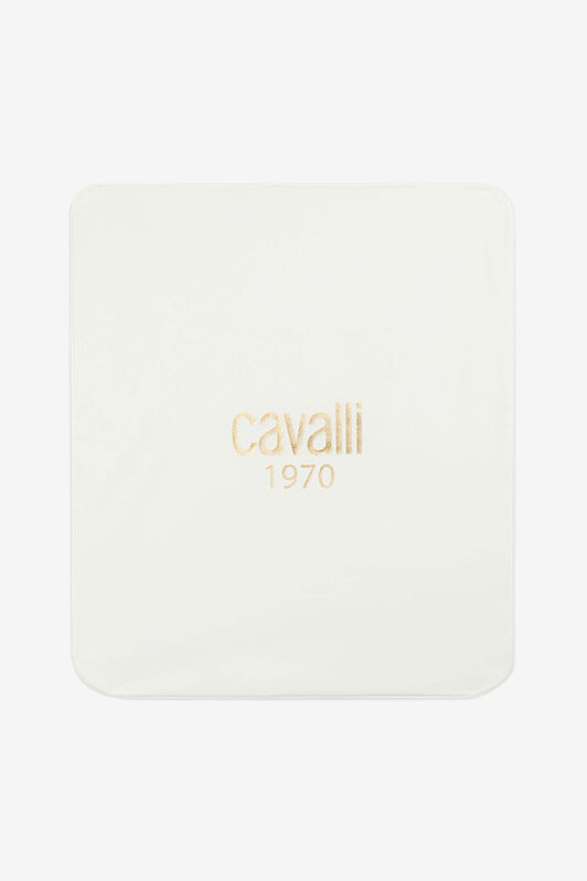 JU Logo-Print Baby Blanket JU Logo-Print Baby Blanket MILKY WHITE/GOLD OJT818-ISA2J