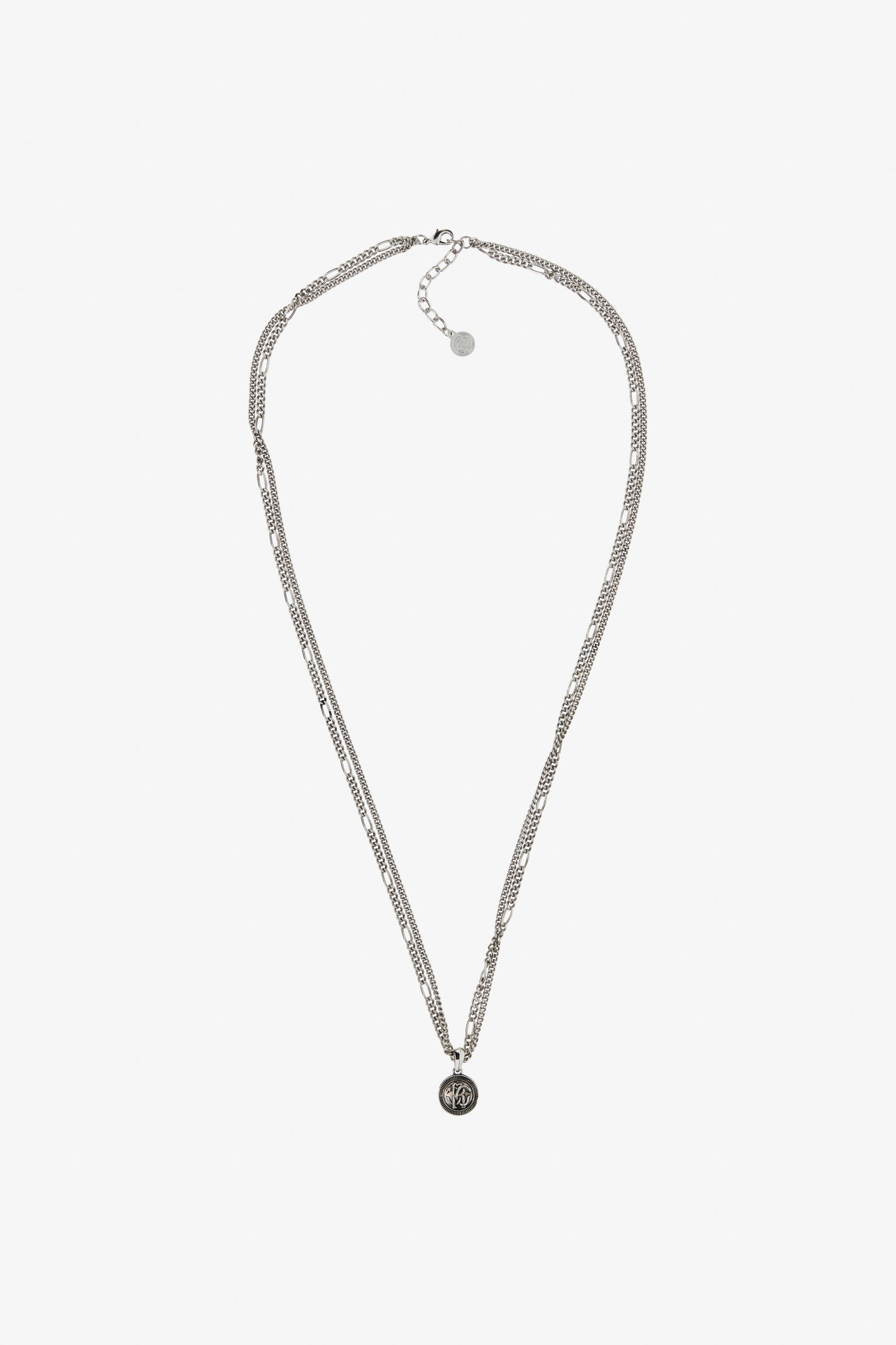 RC Rc Logo Necklace Silber TRG002-AM258