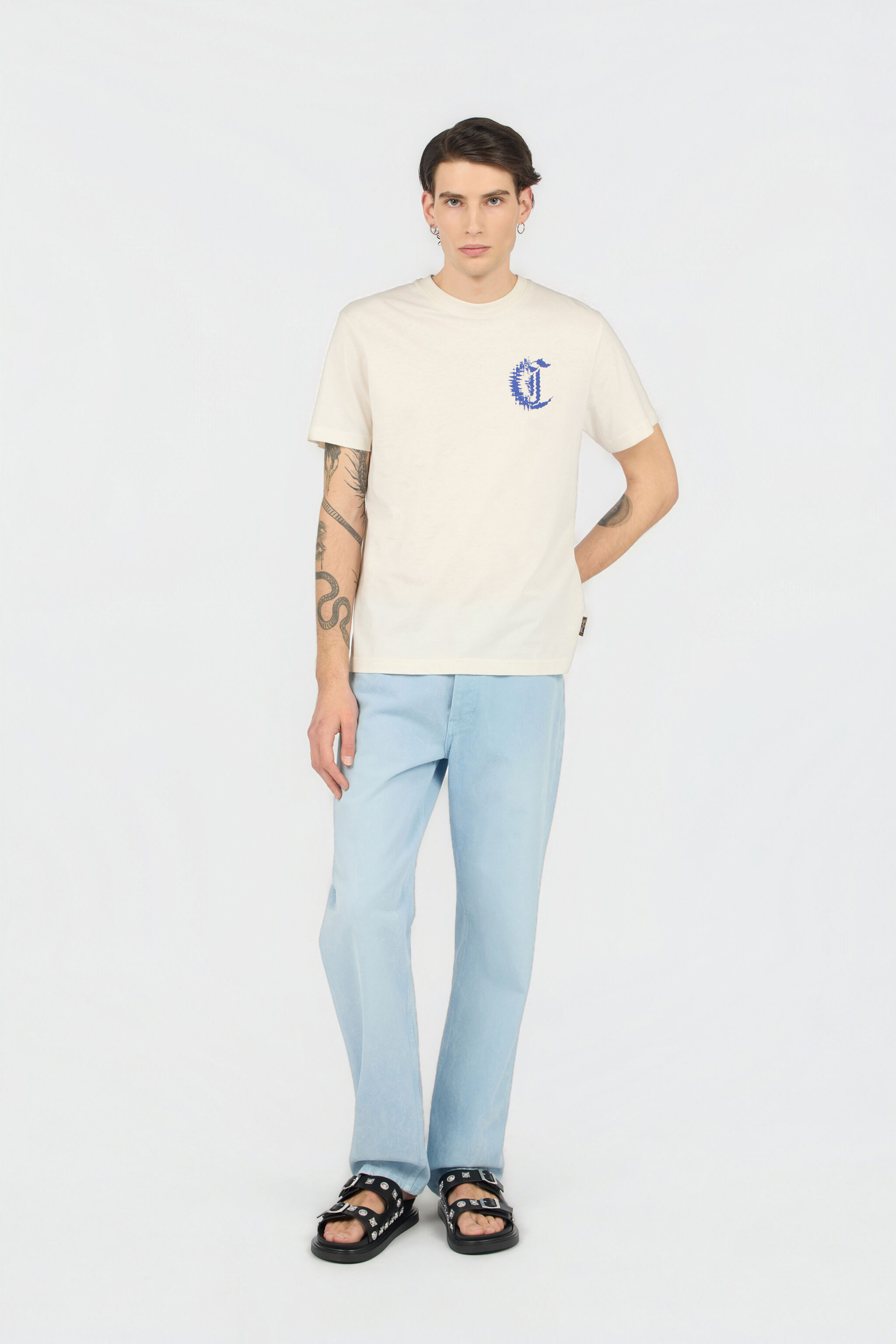 JC T-Shirt Blanc Avec Logo JC T-Shirt Blanc Avec Logo OFF WHITE WFT094-WF124