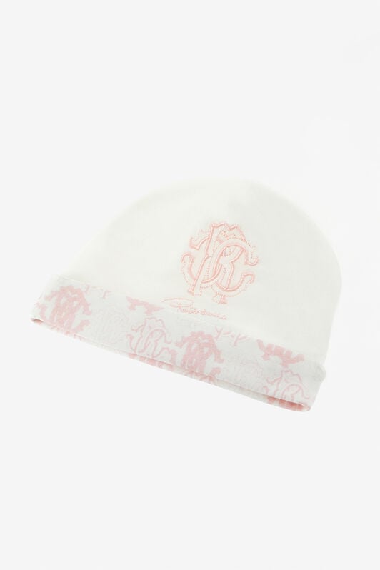 JU RC Monogram-Stickerei Babygrow-Set JU RC Monogram-Stickerei Babygrow-Set Rosa TJT803-JD001