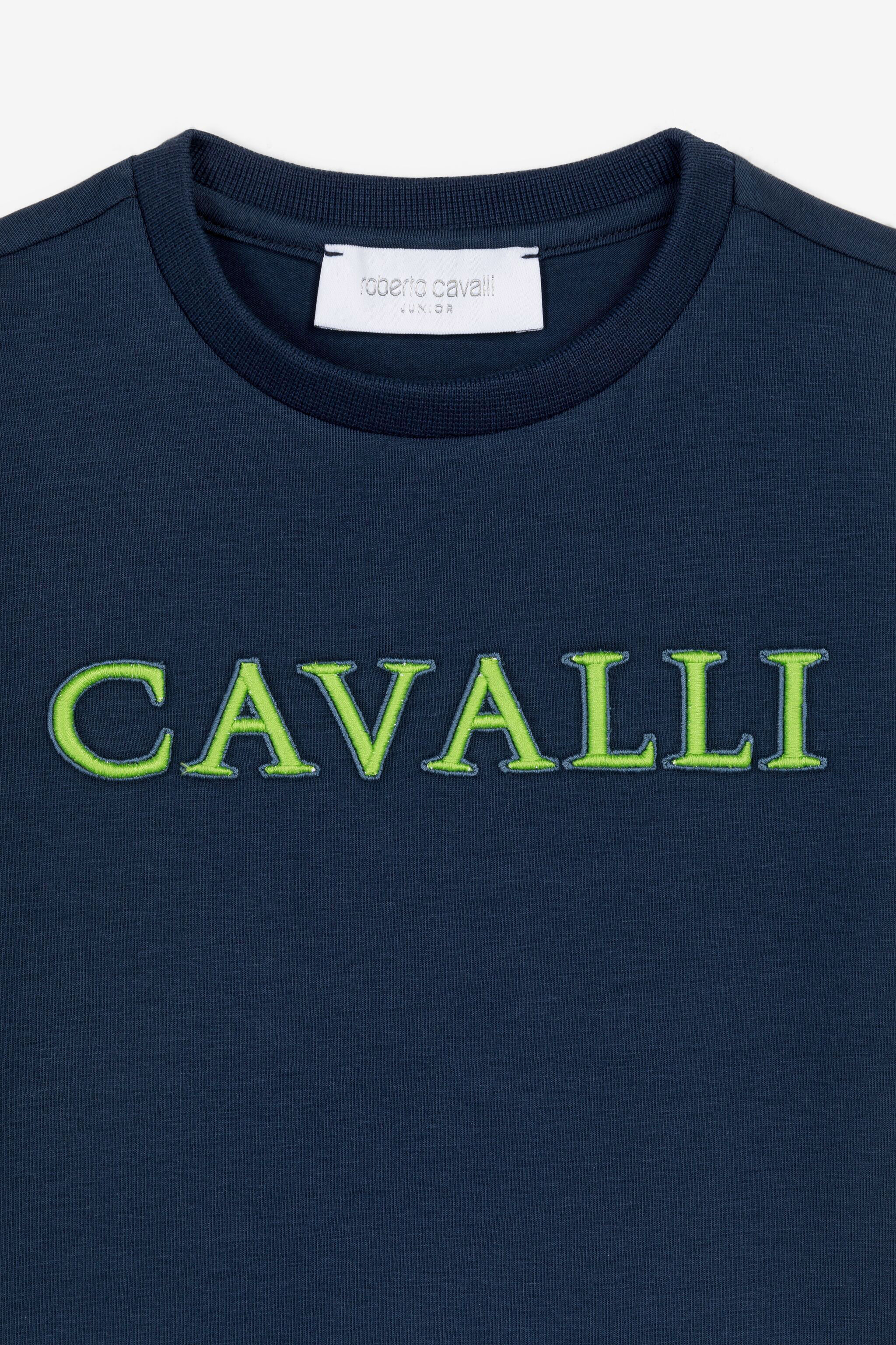 JU Logo-Embroidered T-Shirt NAVY OJT677-ISA2J