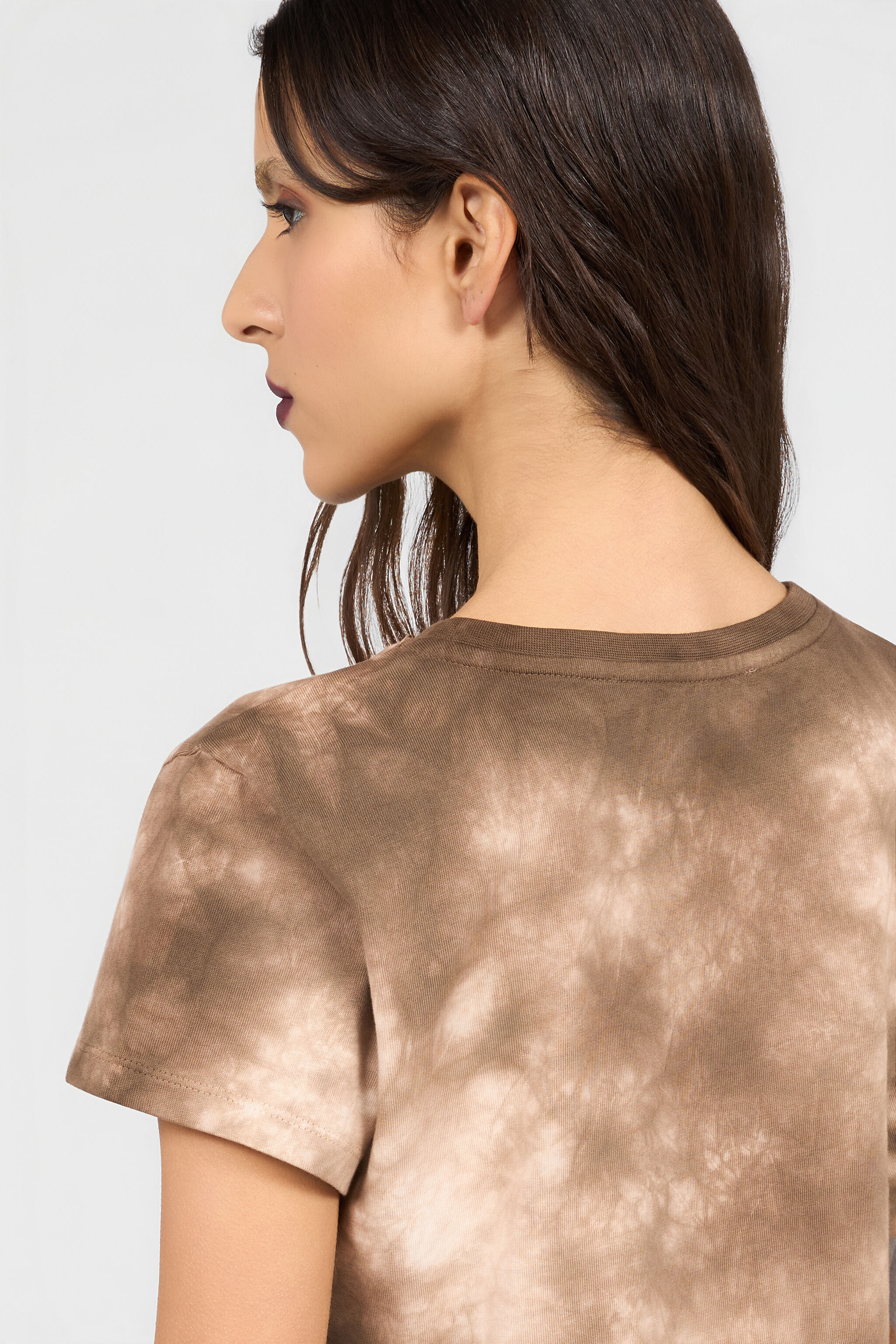 RC T-shirt mit Tie-Dye-Motiv NATURAL XQT63C-JD029