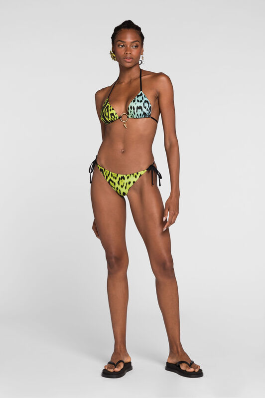 RC Jaguar-Print Bikini Top Light green/Light blue QKW00H-LNF53