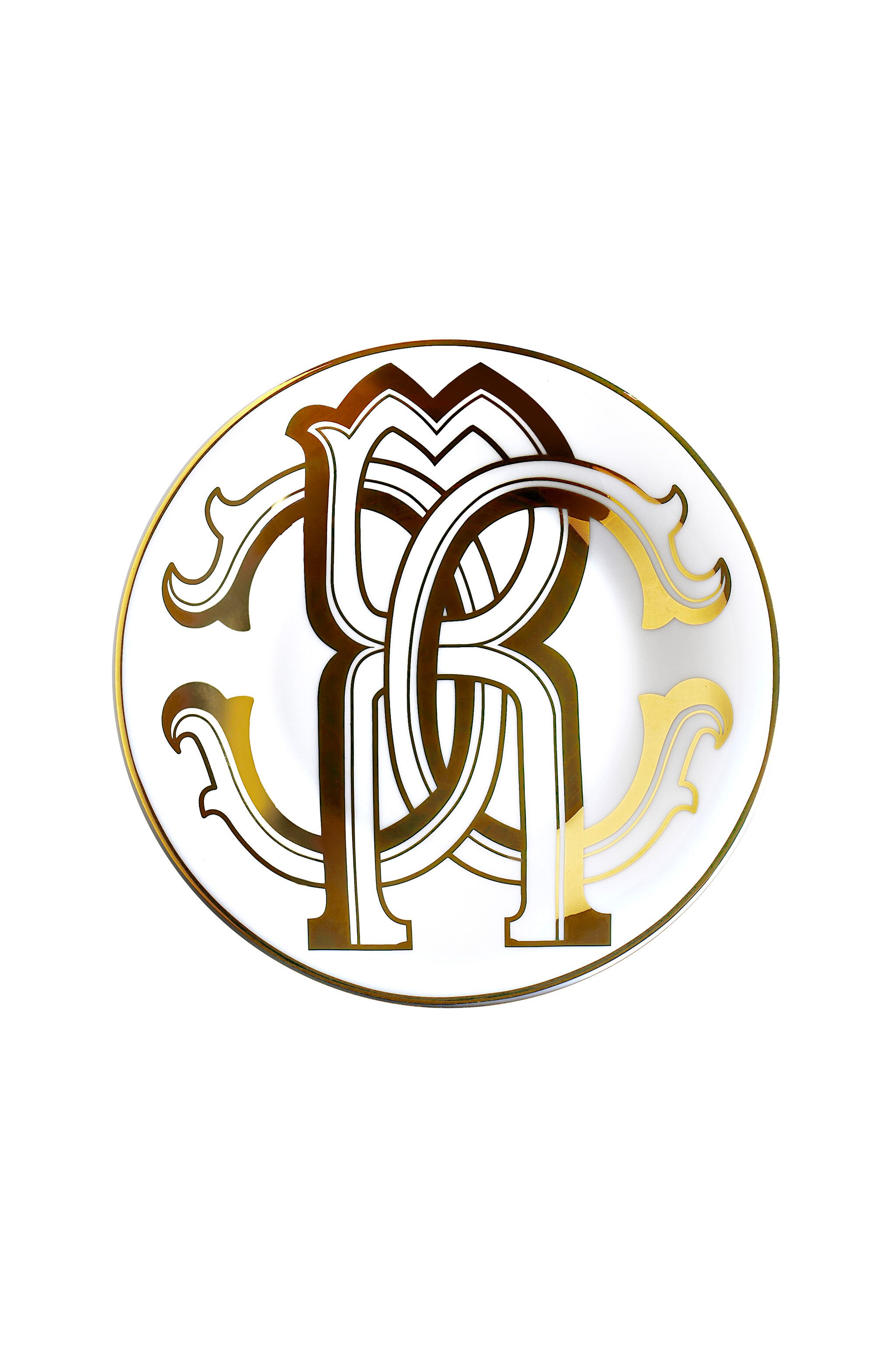 HO Monogram Gold 2 Bread Plates Set Gold RALA50-IA055