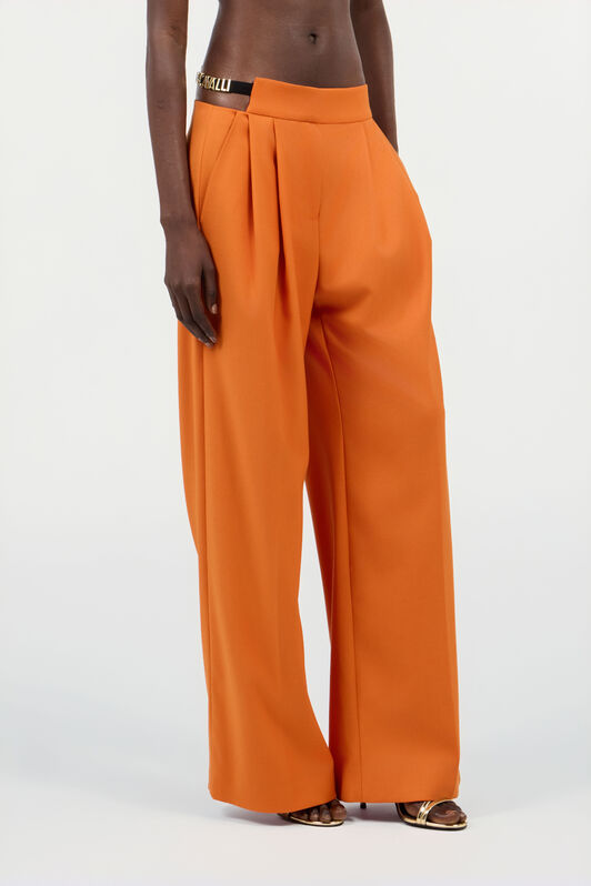 JC Orange Wide-Leg Trousers With Cut-Out JC Orange Wide-Leg Trousers With Cut-Out ARANCIO UFT091-UF130