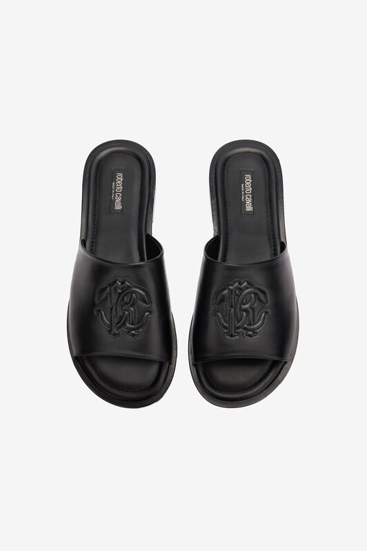 RC Slides Con Monogram Mirror Snake Nero URS026-PZA90