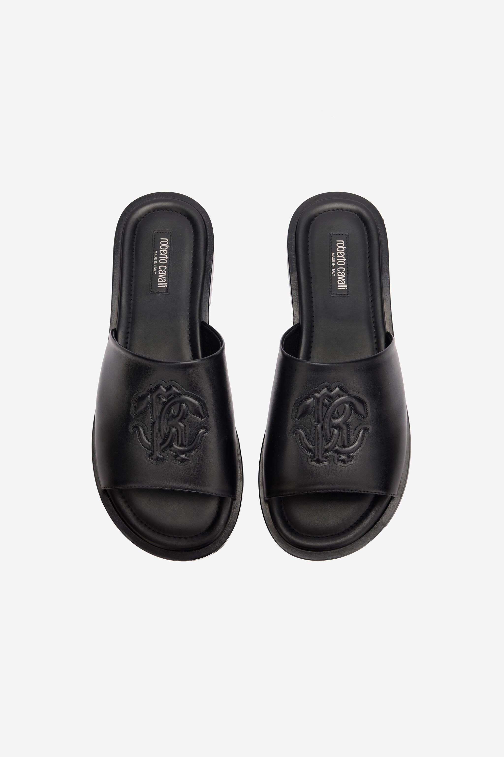 RC Slides Con Monogram Mirror Snake Nero URS026-PZA90