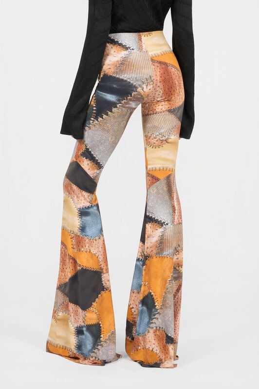 RC Patchwork Print Hose RC Patchwork Print Hose BROWN XQT206-LNT29