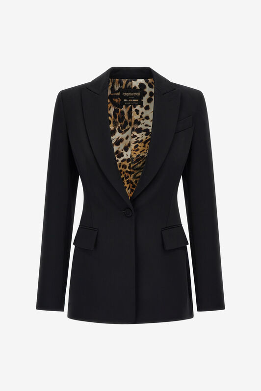 RC One button blazer Black SKT401-HR001