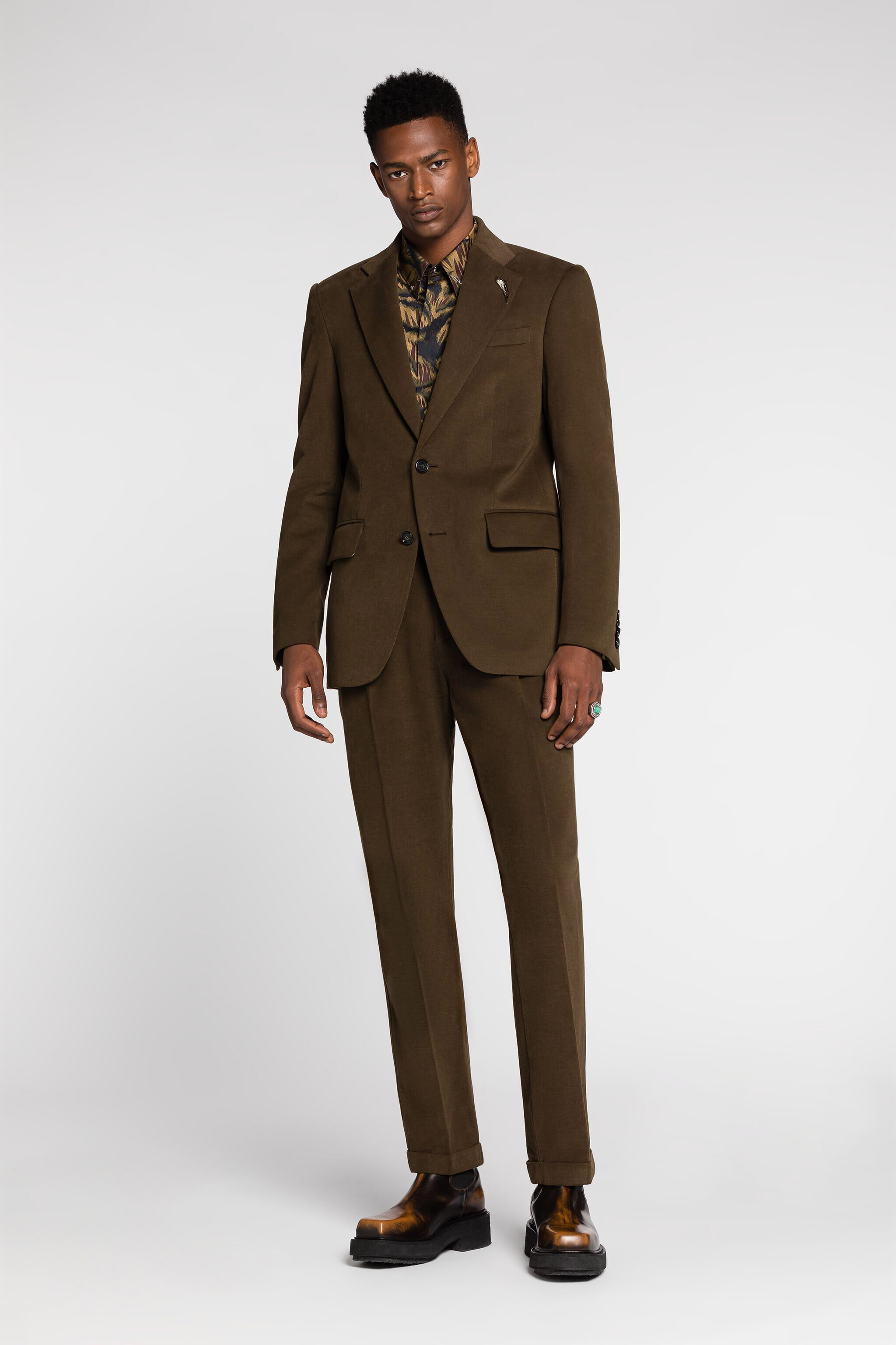 RC Tiger Tooth Blazer Dark brown RRT435-FN070