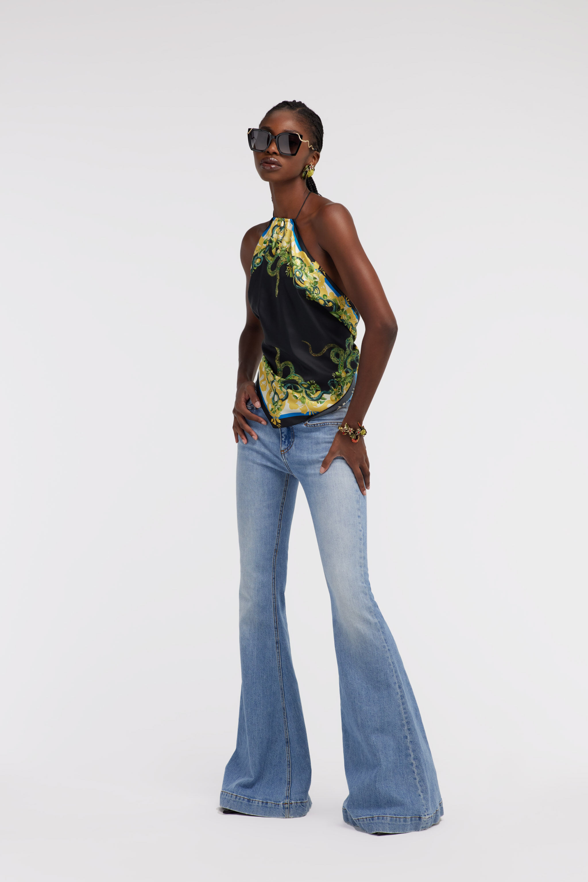 RC Flared Jeans Dunkelblau SKJ205-DS002