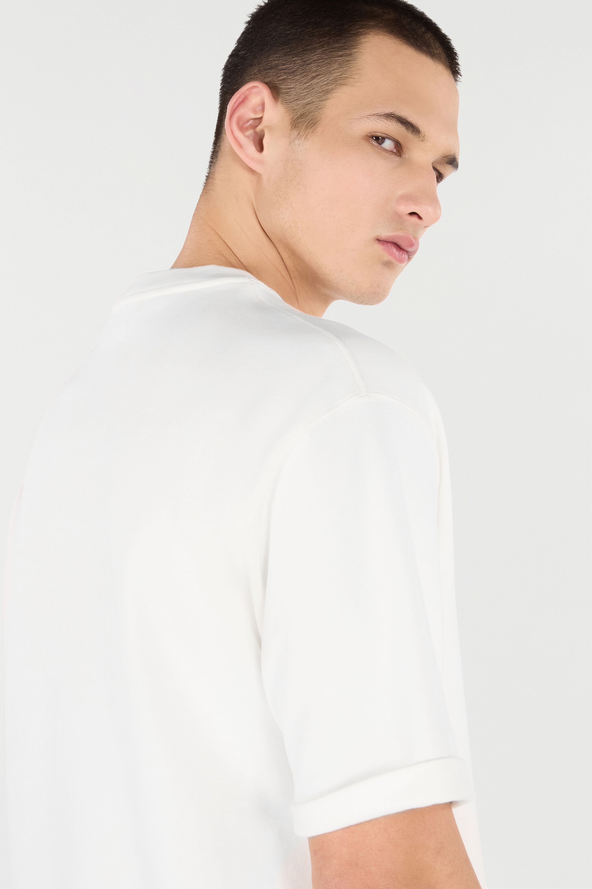 RC T-Shirt with Embroidered Logo White VRT62C-JD070