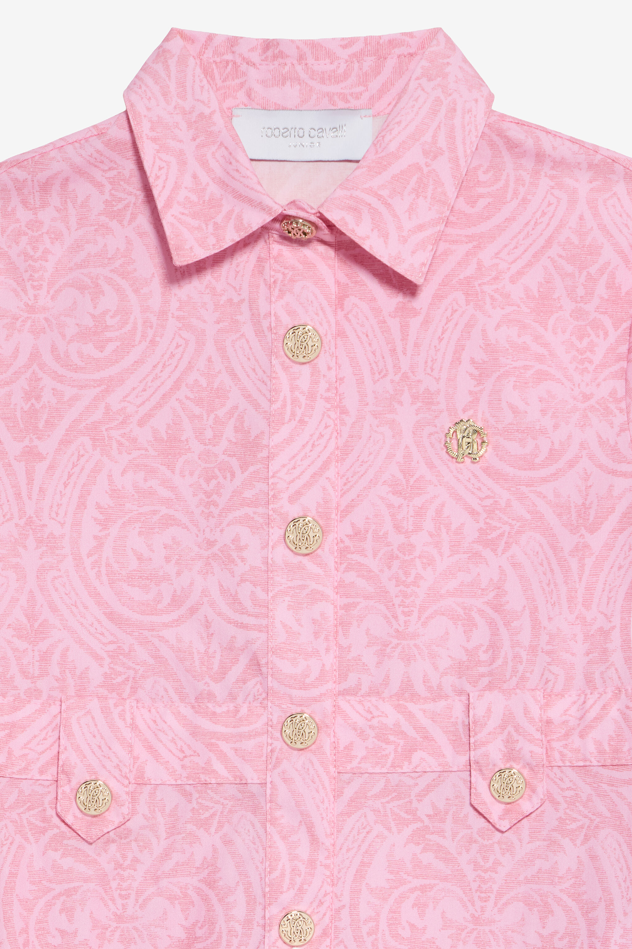 JU Baby Pink Dress with Floral Print BABY ROSE VJT10J-7MP28