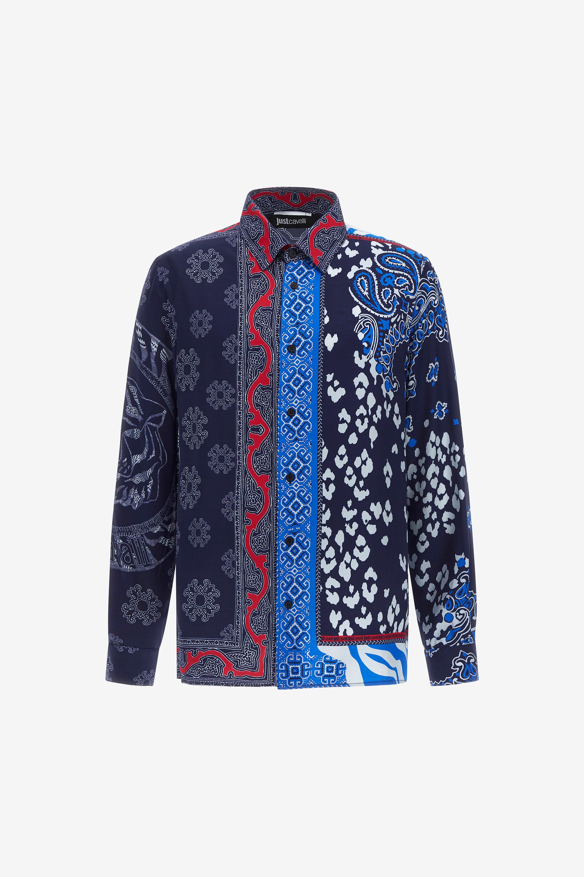 JC Camicia stampa Just Cavalli Blu RRT001-RR262