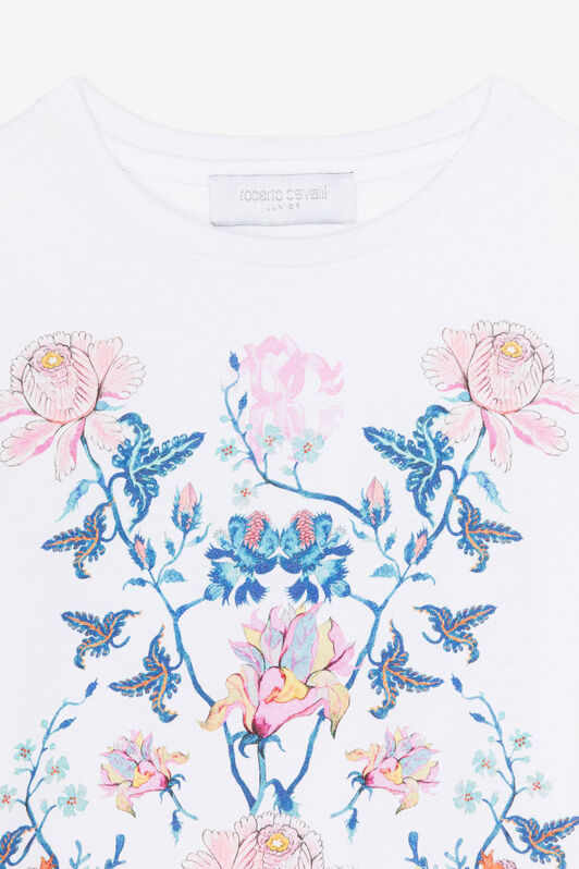 JU Floral-Print Cotton T-Shirt JU Floral-Print Cotton T-Shirt White RJT636-JD001
