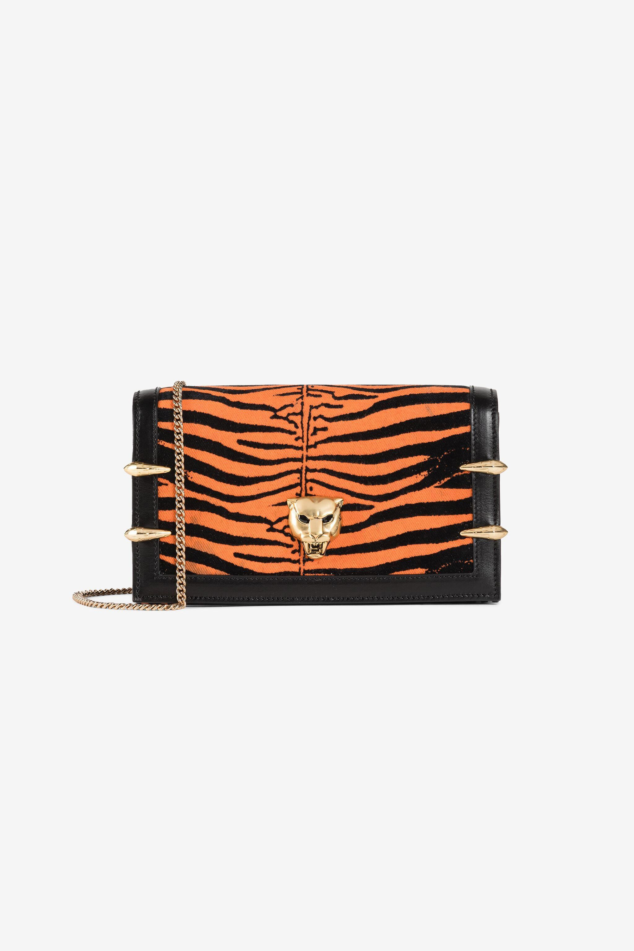 RC Zebra-Print Shoulder Bag Orange PQB002-DE004
