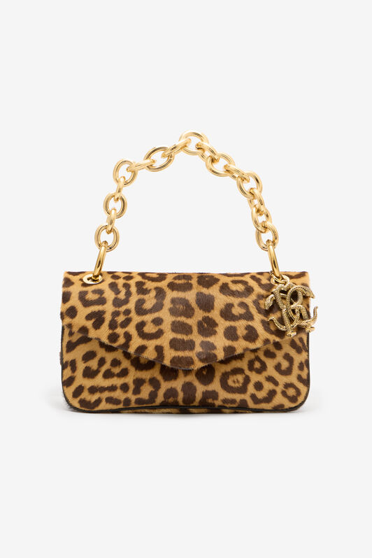 RC Small Bag in Leopard Skin Print with Chain RC Small Bag in Leopard Skin Print with Chain Marron VKB016-ZV012