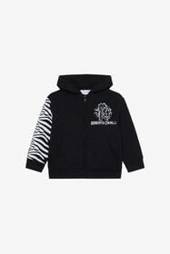 ${brand} Felpa Nera Con Stampa Zebra E Monogram RC ${colorDescription} ${masterID}