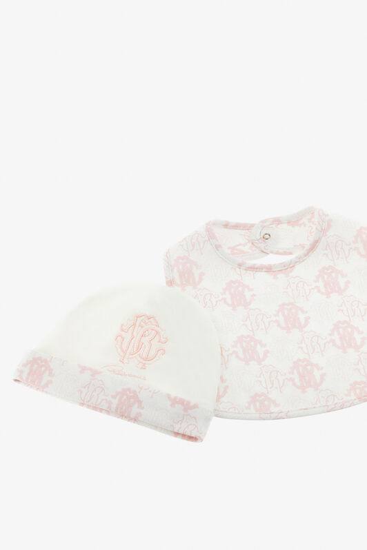 JU RC Monogram-Embroidery Babygrow Set Pink TJT803-JD001