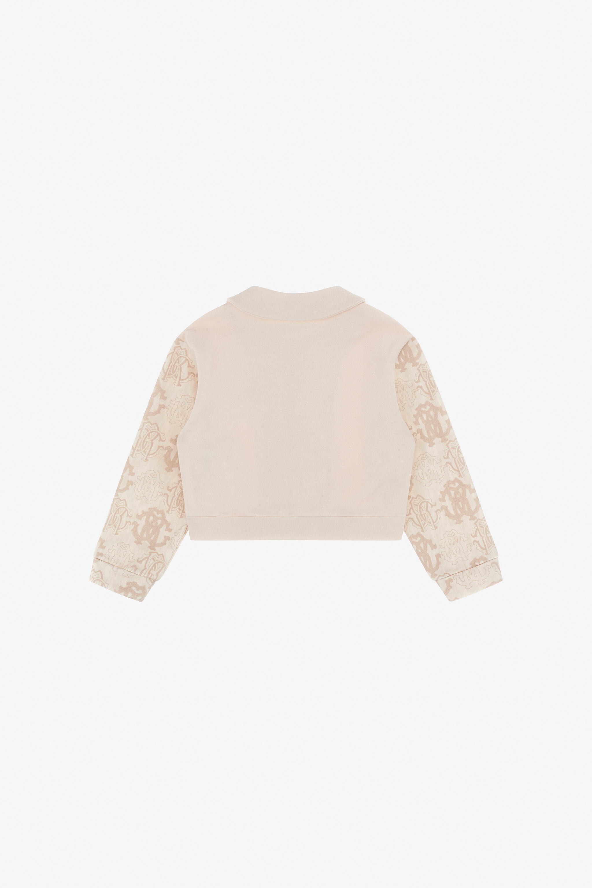 JU Cropped Sweatshirt With RC Monogram BEIGE TJT68S-CF050