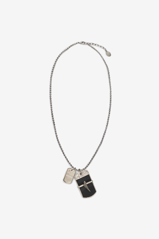 RC Necklace with Double Pendant RC Necklace with Double Pendant Silver VRG004-AM007