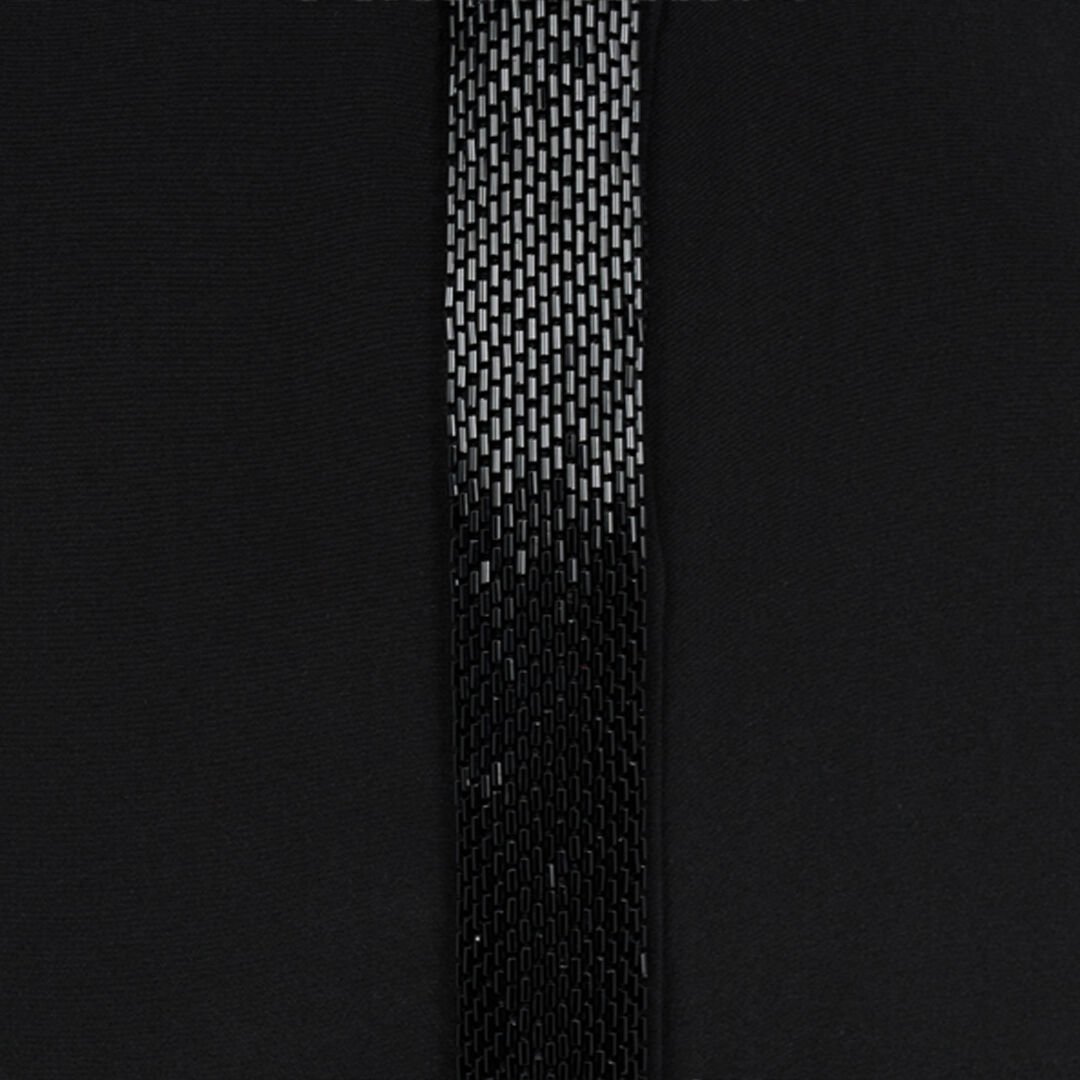 RC Silk Shirt with Shimmering Detail BLACK WKR706-SY001