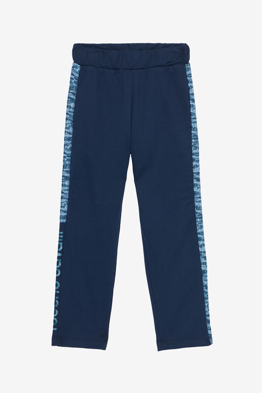 JU Pantalones Deportivos Con Bandas Con Logotipo Azul oscuro UJT20D-CF050