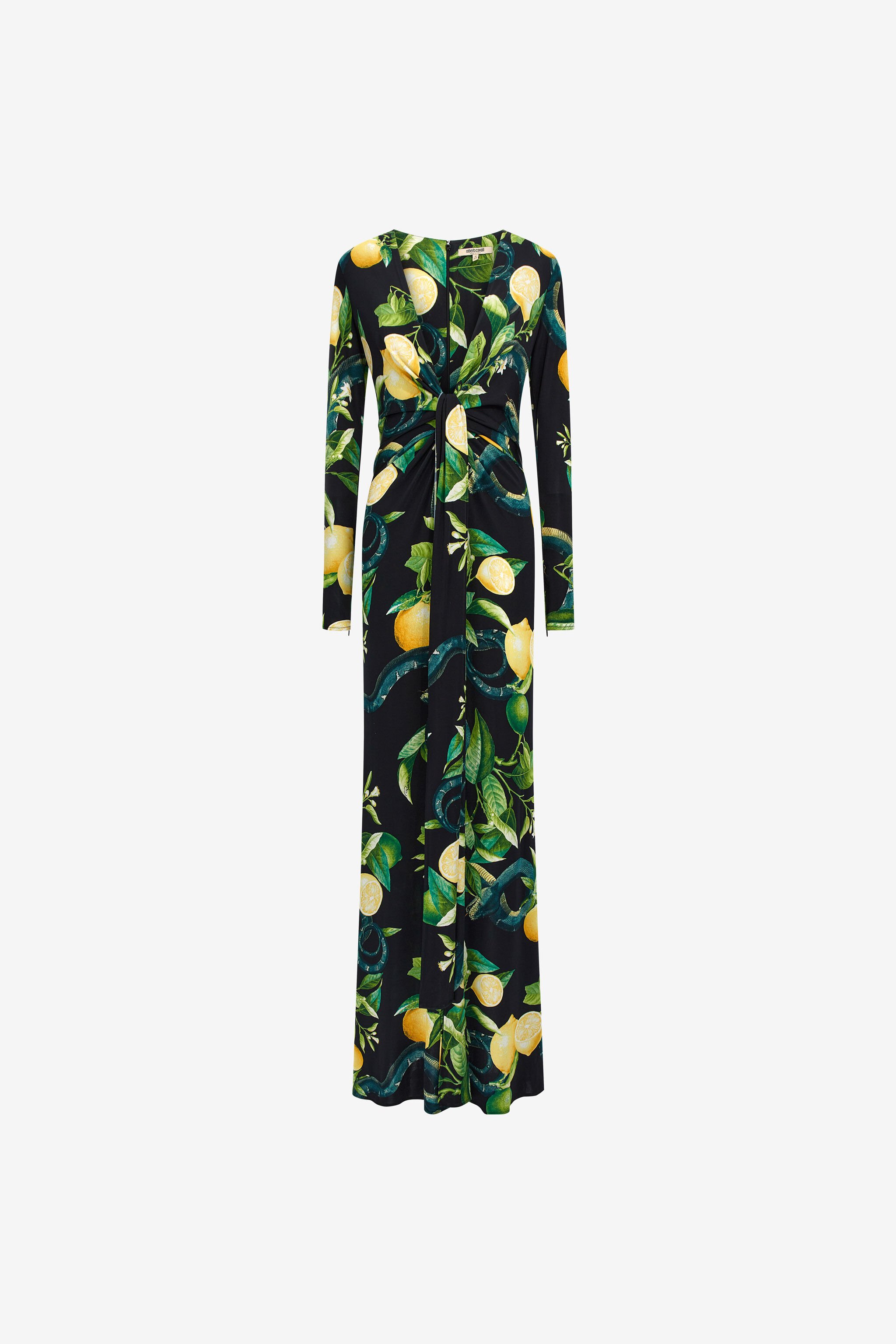 RC Lemon print long dress Black SKT107-JRI89