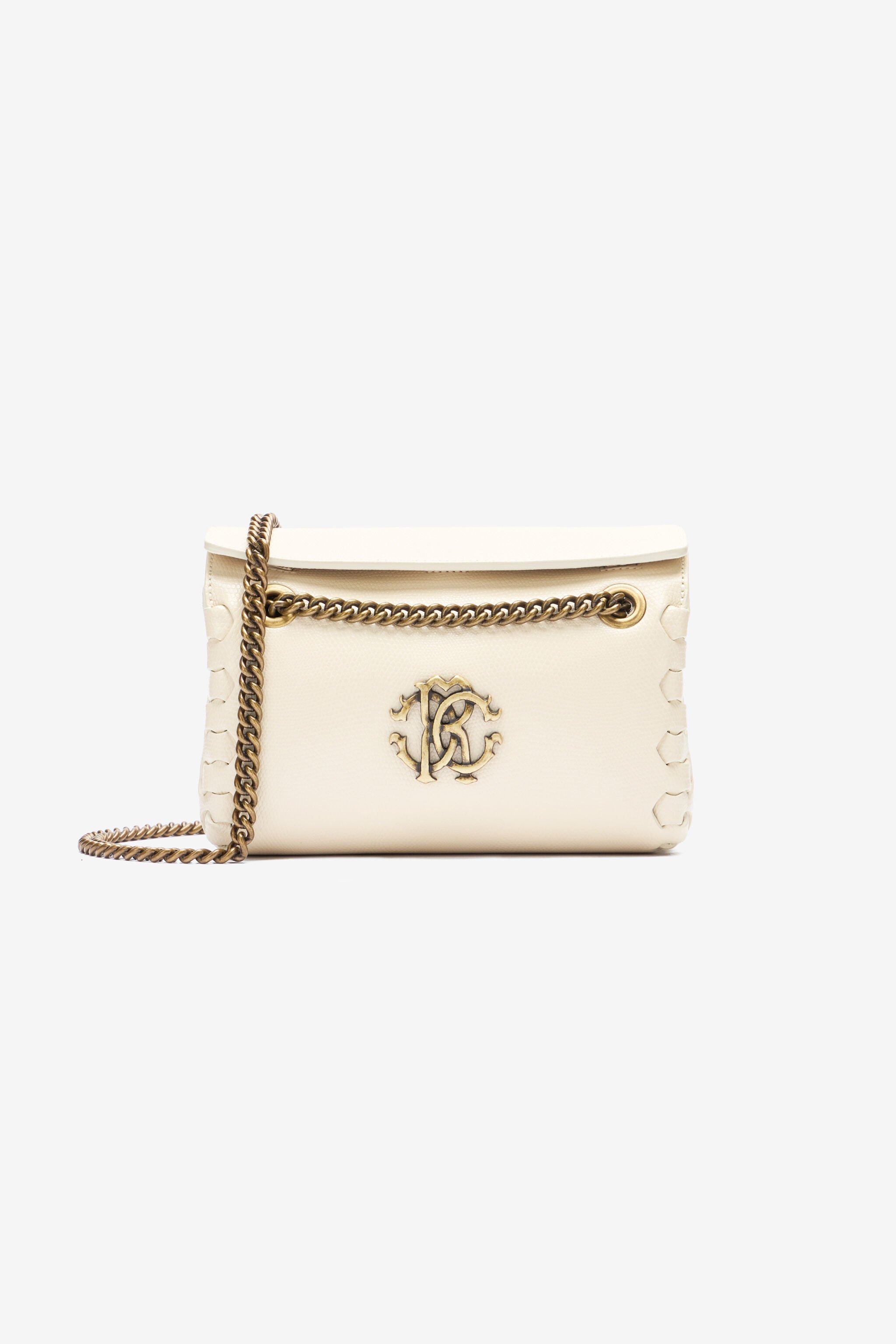 RC Sac à bandoulière avec logo RC Ivoire OOB00B-PZ015