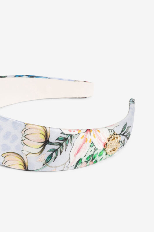 JU Jaguar And Flower-Print Headband JU Jaguar And Flower-Print Headband Purple QJI004-HBF61