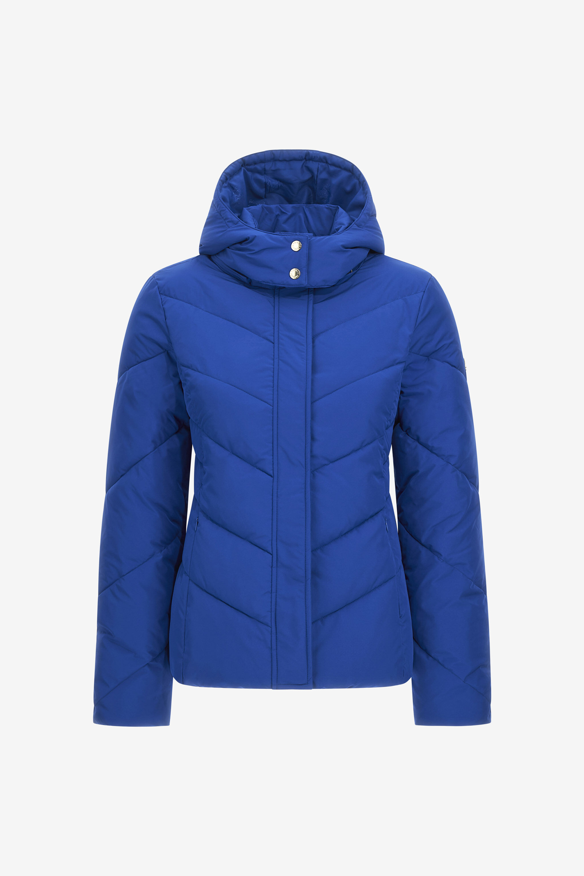 RC Short down jacket with logo Blue NOT40B-SB001