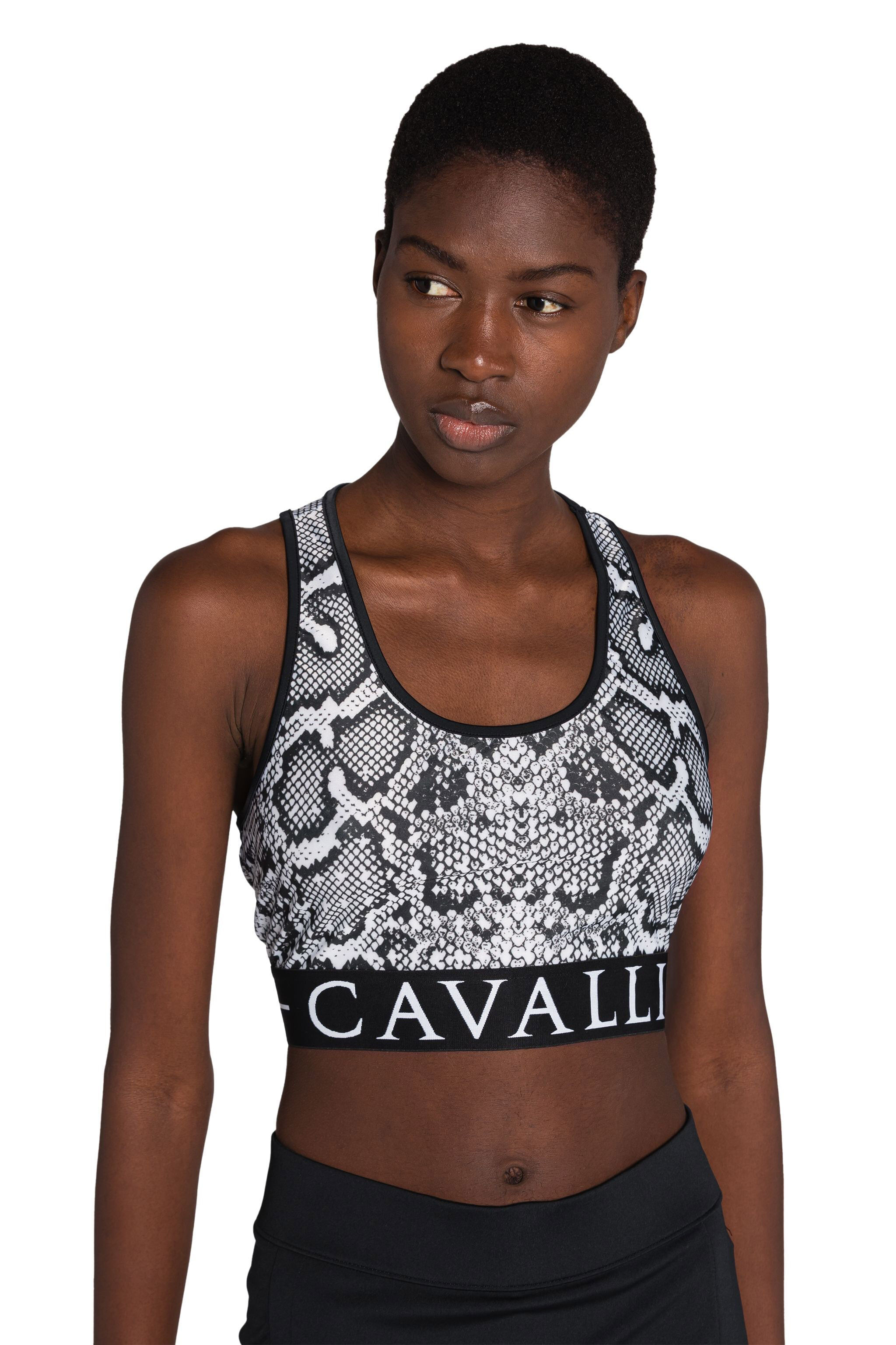 RC Python-Print Crop Top White IST60A-LNE11