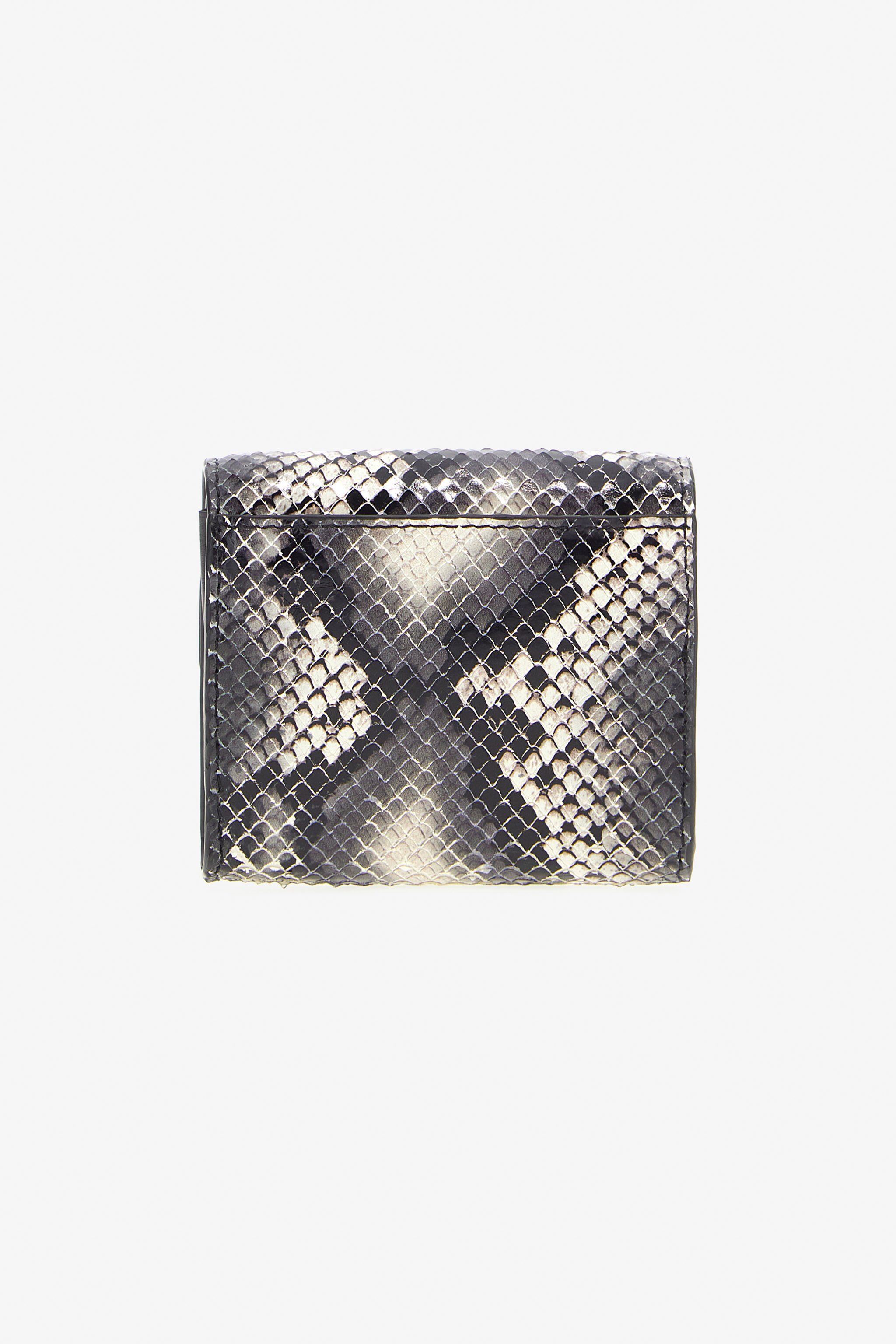 RC Logo Small wallet in printed leather Schwarz TKA004-PZ02S
