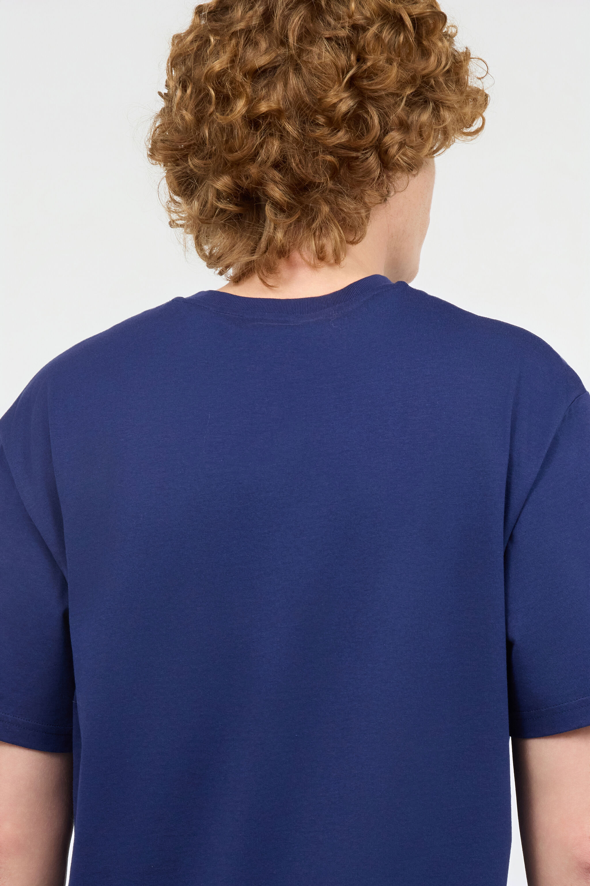 JC Camiseta Con Corazón Y Serpiente Azul oscuro UFT044-UF064