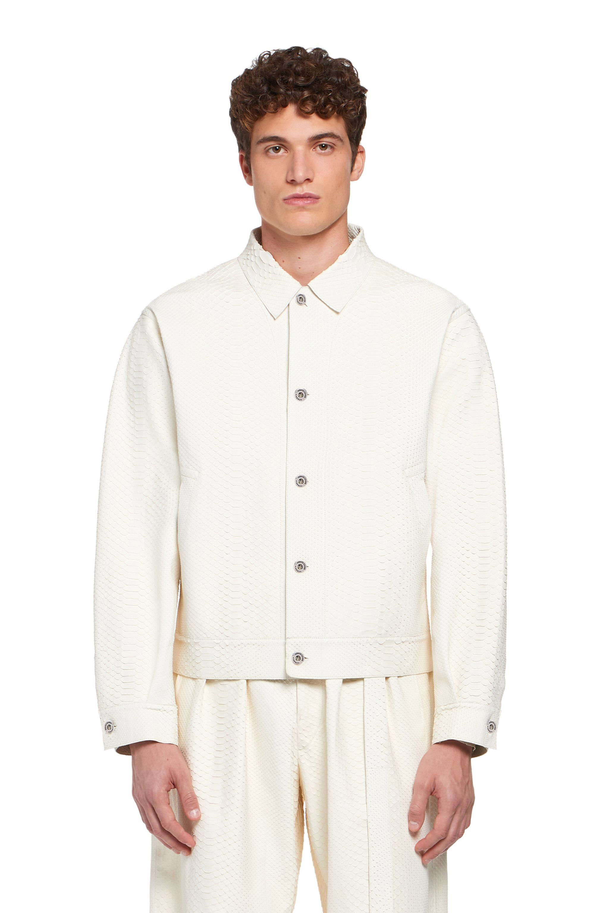 RC White python skin jacket WHITE IMP870-UC019