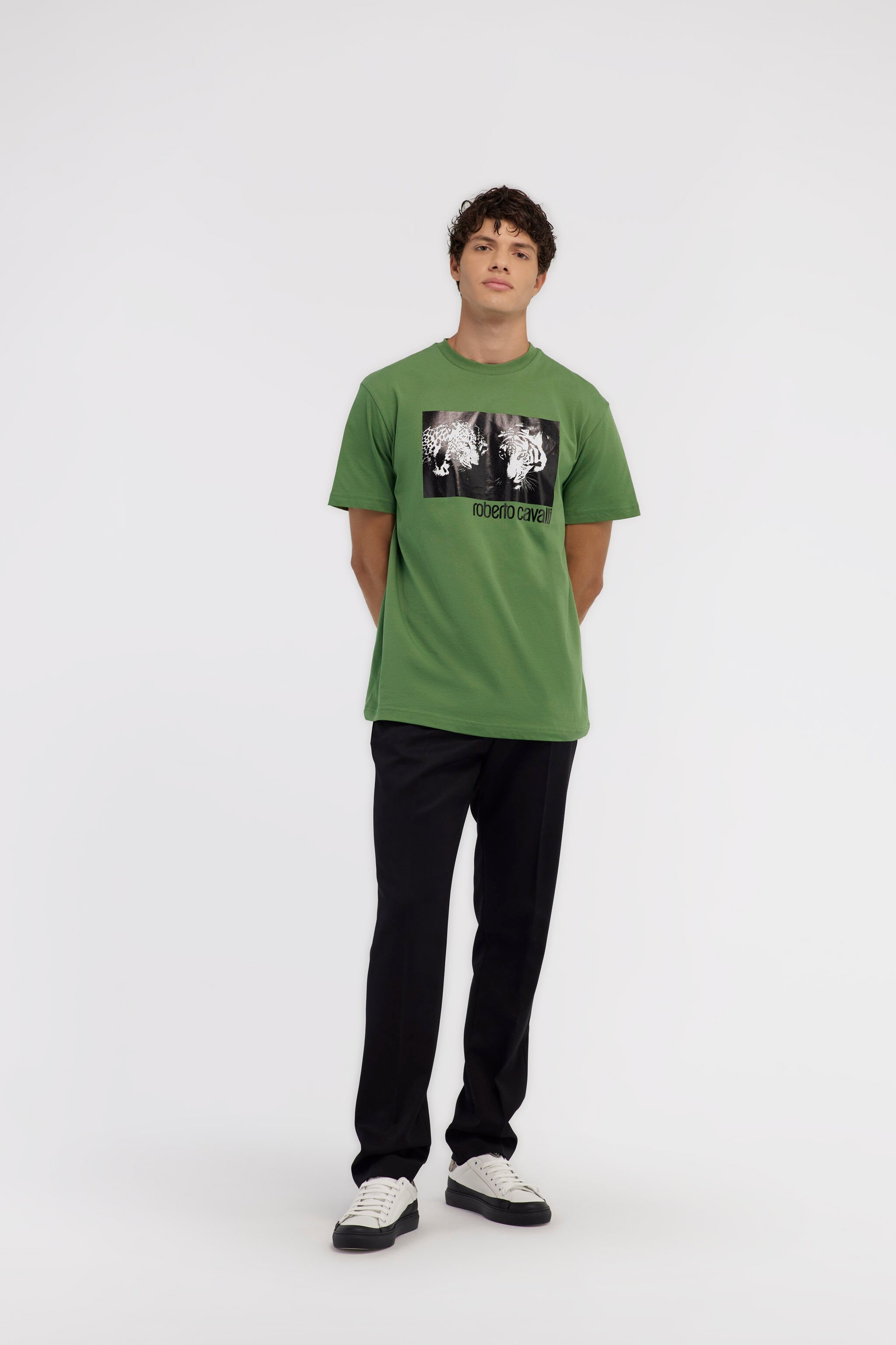 RC T-shirt with Jaguar logo and print Green NOT60C-JD060